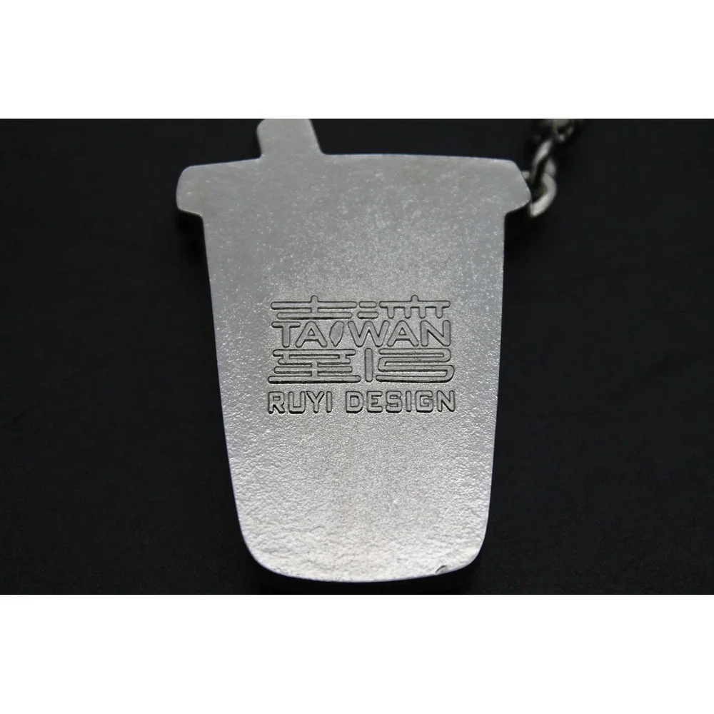 Taiwan Tourist Souvenir Boba Bubble Milk Tea Keychain Moving Pearls
